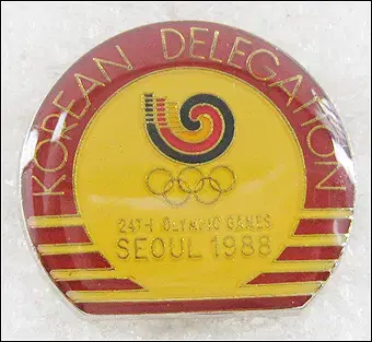 South Korea National Team (88 Seoul Olympics) Badge (SP35)