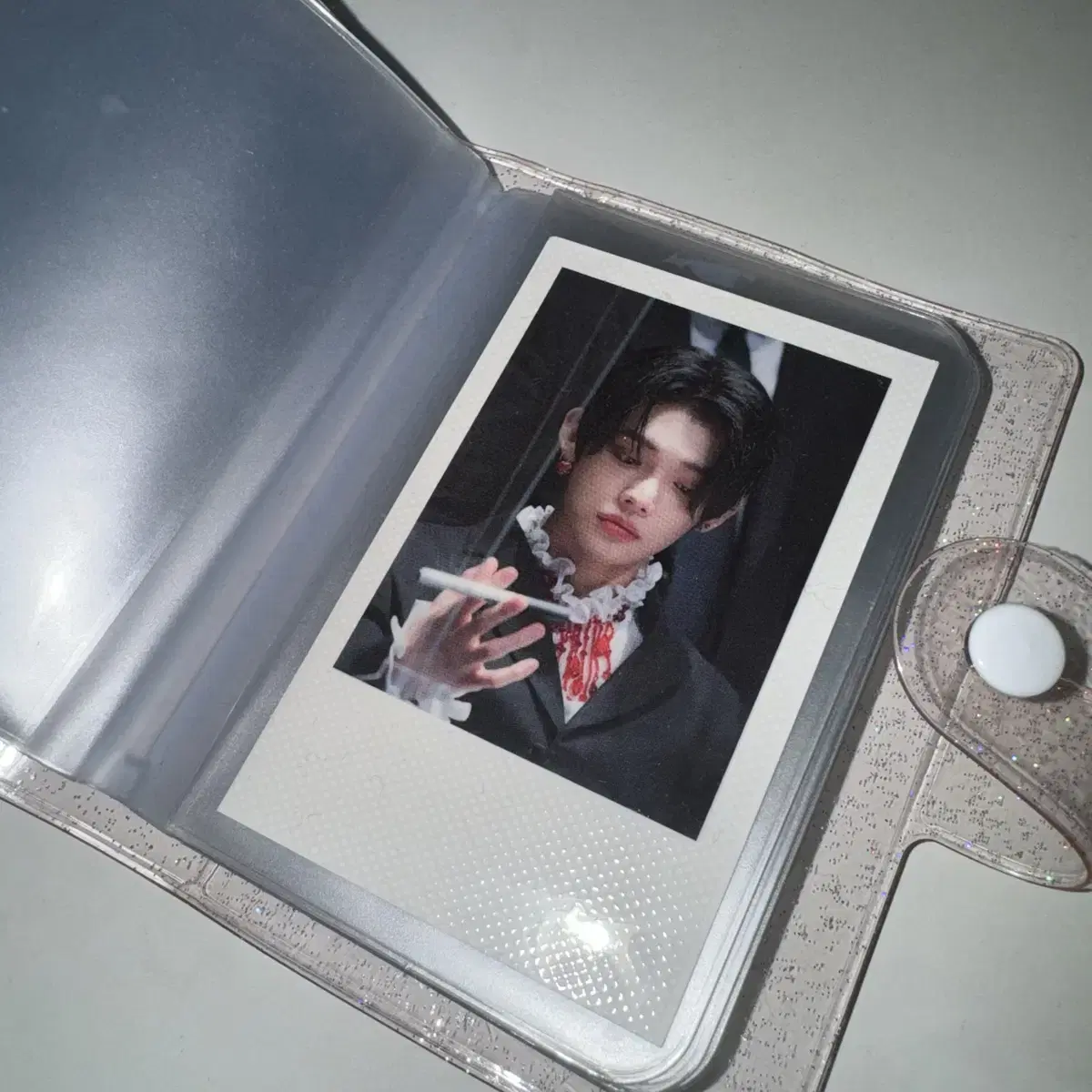 Transparent Glitter Photocard Holder Book WTS