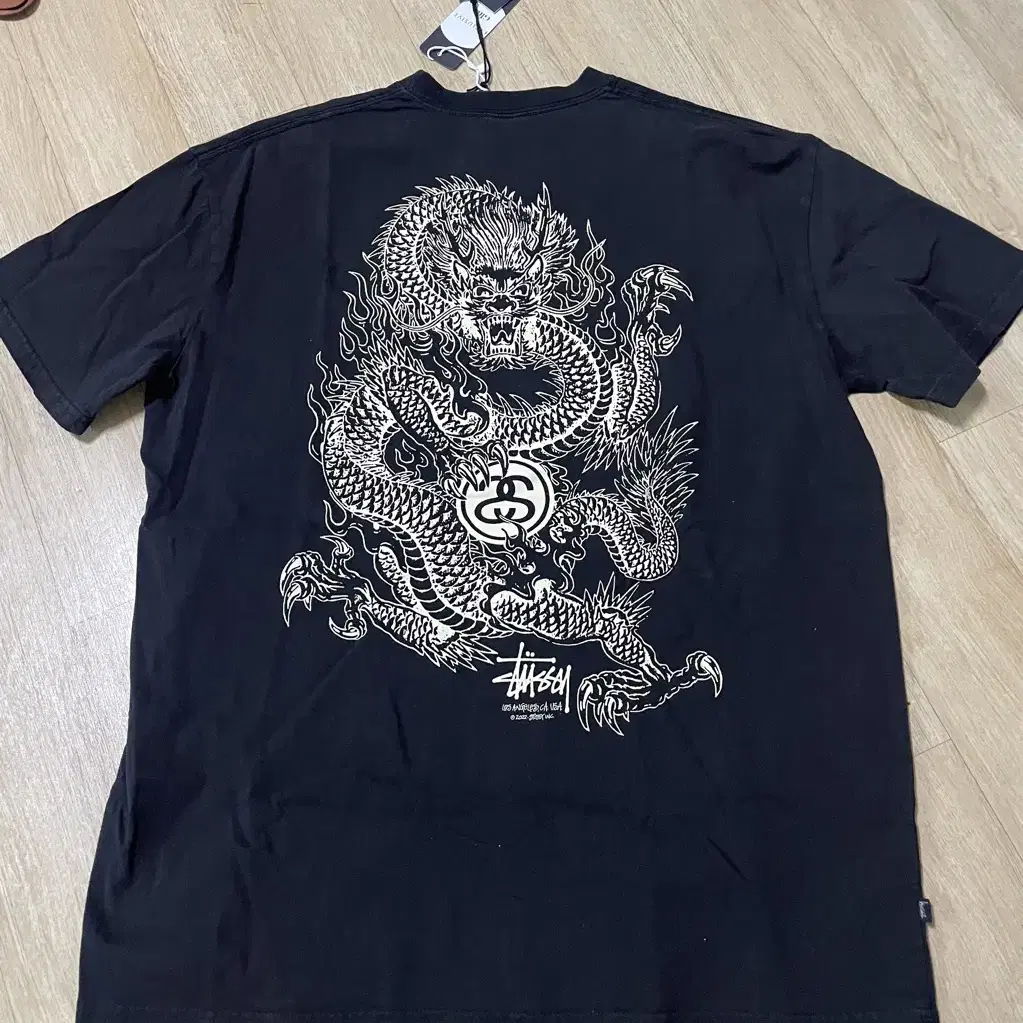 스투시 드래곤 티셔츠 블랙 Stussy dragon T-shirt