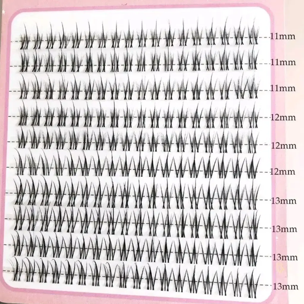 인조 가닥 속눈썹 11mm 12mm 13mm