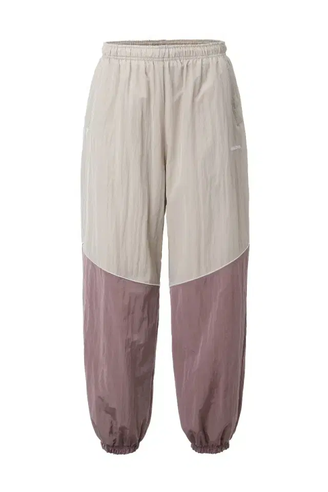 쓰리타임즈 Vintage block trousers beige/pink