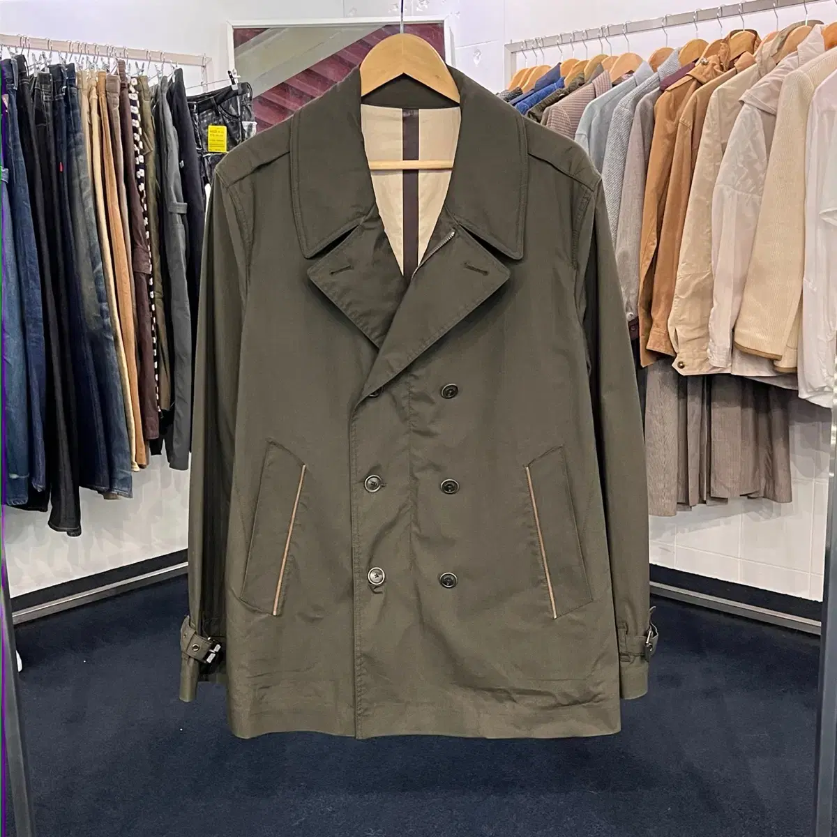 [Tacpo] [L] Massimo Dutti Trench Coat Half Coat