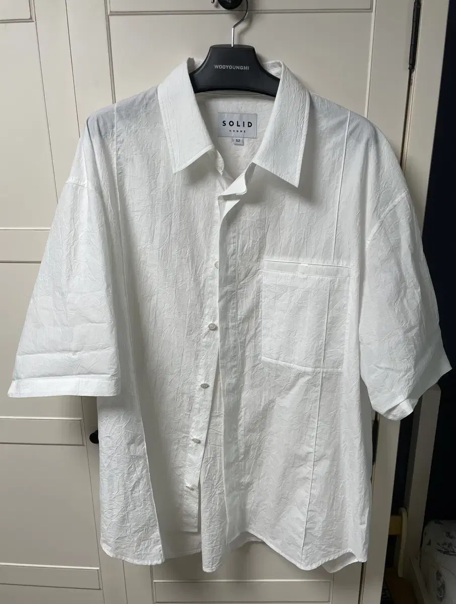 Solid Homme 24SS Crinkle Shirt size 52