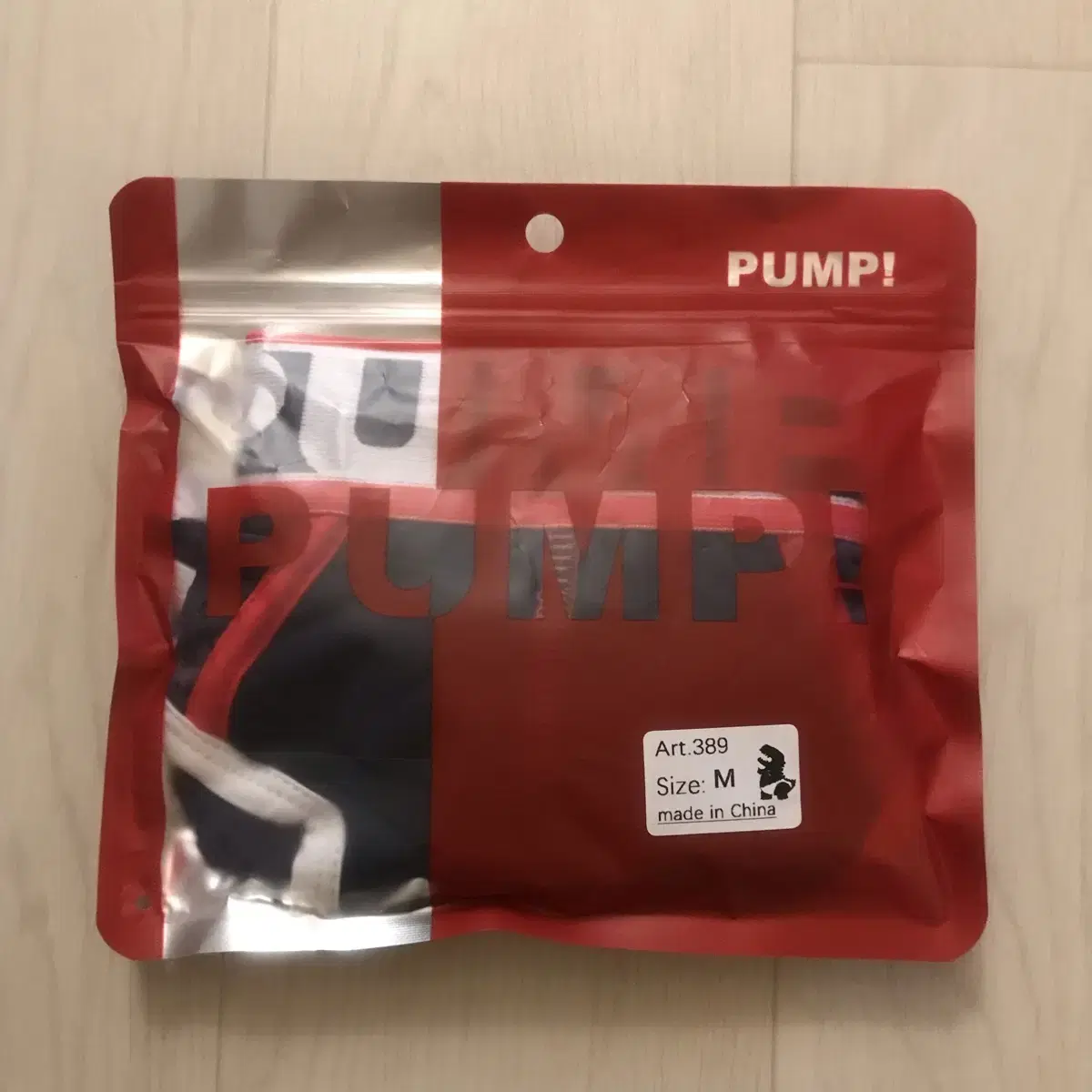 [M size] 새상품_PUMP! 베이스볼 브리프(삼각팬티) 로우라이즈