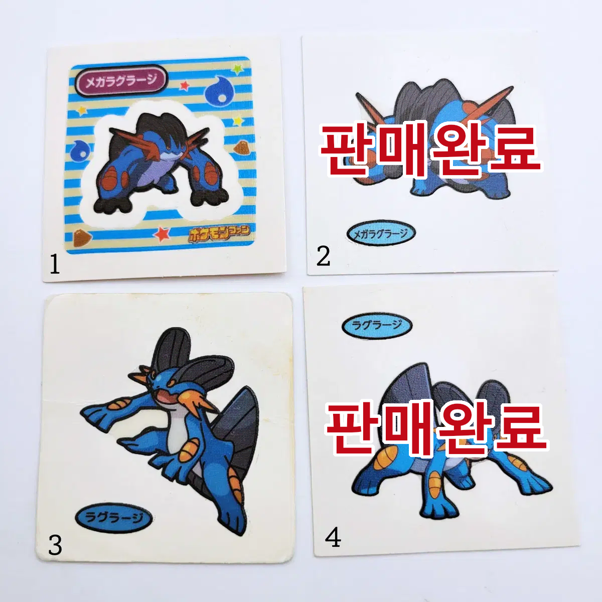 Japanese Pokémon Bread Bandai Seals sticker (Mega/Daechan/Daechan)