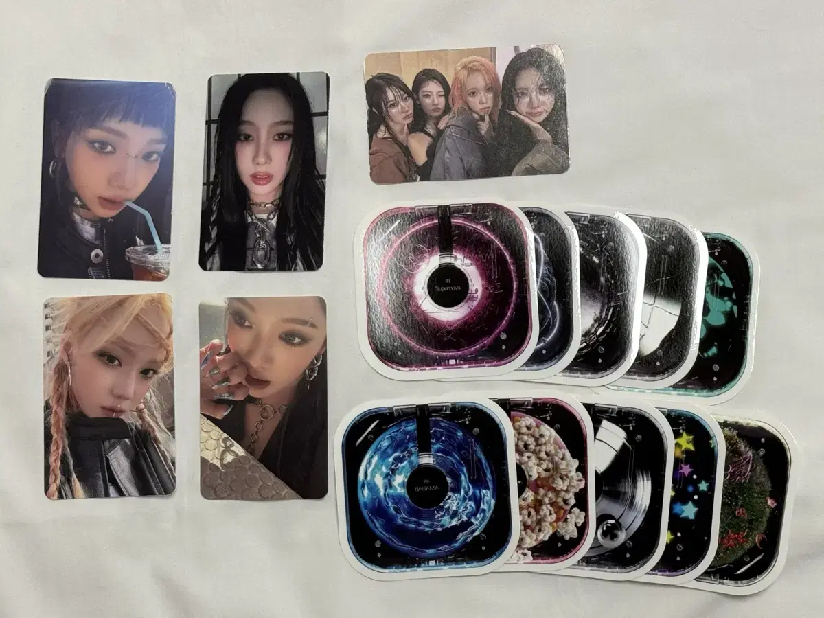 Aespa Armageddon CDP photocard + sticker sells 10 bulk 