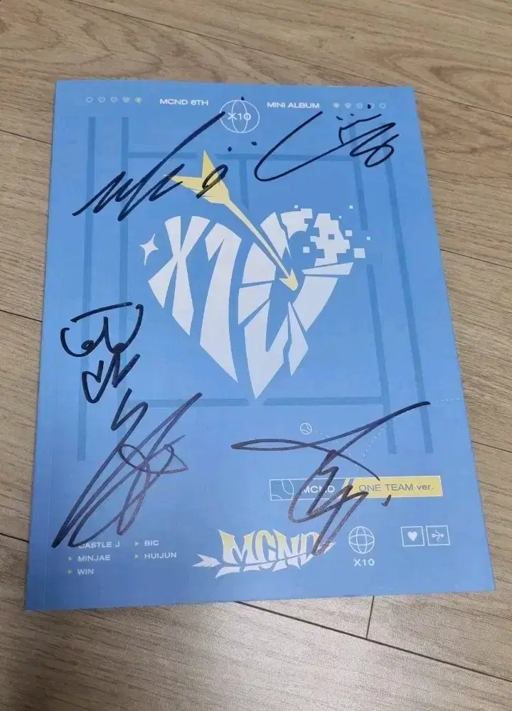 MCND 6th 6집 엠씨엔디 친필 sign signature 비매 album photocard kpop