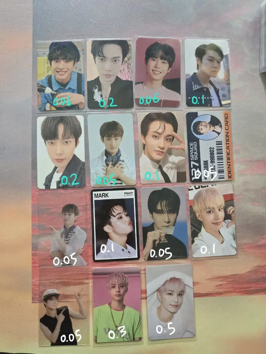 NCT jungwoo jaehyun doyoung mark taeil photocard WTS