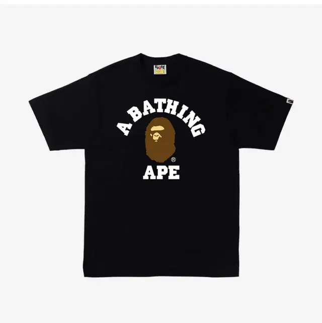 3XL 베이프 컬리지 티셔츠 블랙 BAPE College