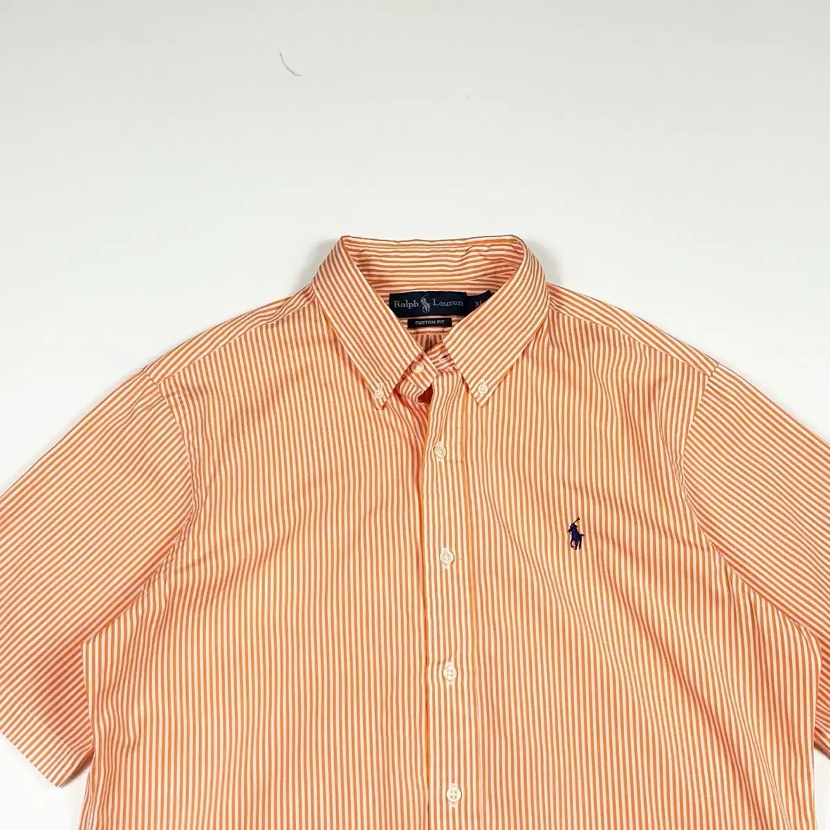 Polo Ralph Lauren Custom Fit Striped Short Sleeve Shirt (XL)