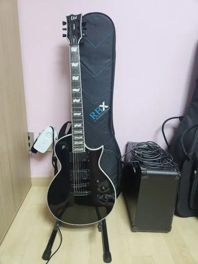 ESP ltd-1000 일렉기타 레스폴 마샬엠프 케이블