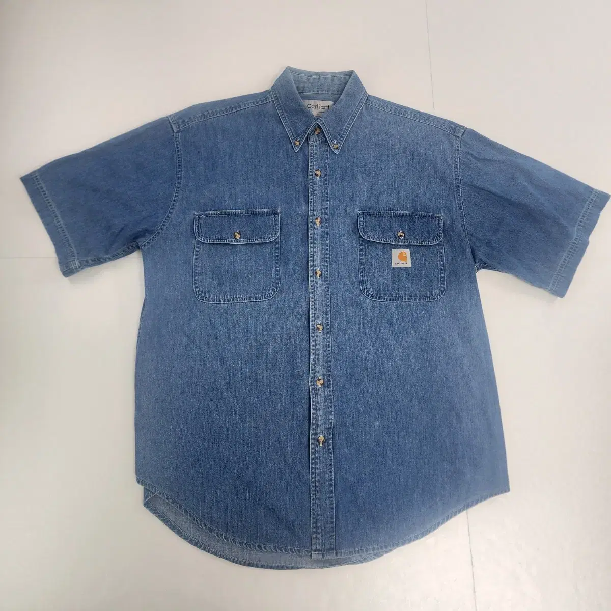 (JSS613) L Carhartt Remake Short Sleeve Work Shirt . Carhartt