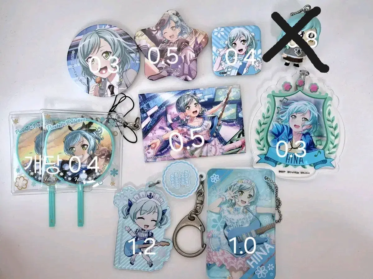 Bandrim Hikawa hina Bukubu Fan Star keyring Badge