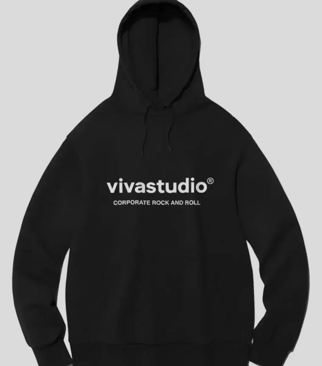 VivaStudio Big Logo Hoodie Black