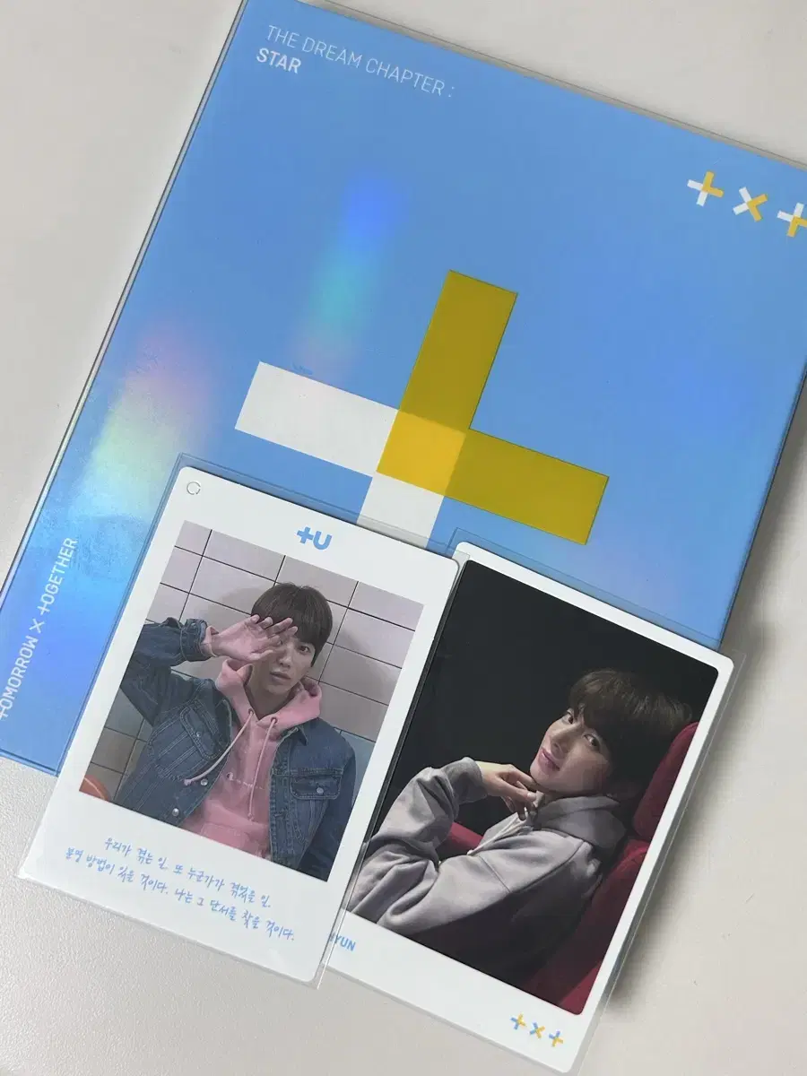 txt star debut album mother horn unsealed album movie theater taehyun mini photocard