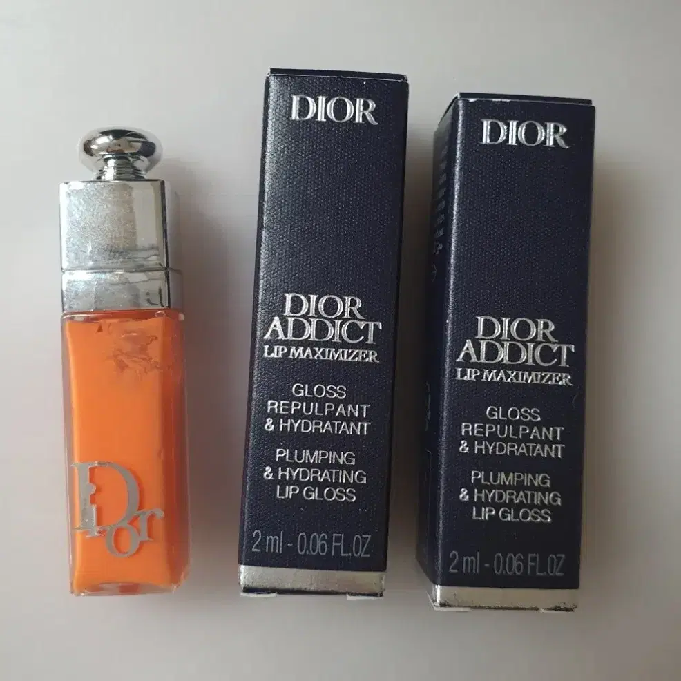 DIOR 어딕트 립 맥시마이저004코랄 립글로스2m2개-선물박스포함