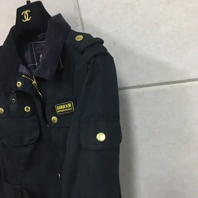 바버 barbour  정품 블랙 레이디 인터내셔날 벨트자켓 66