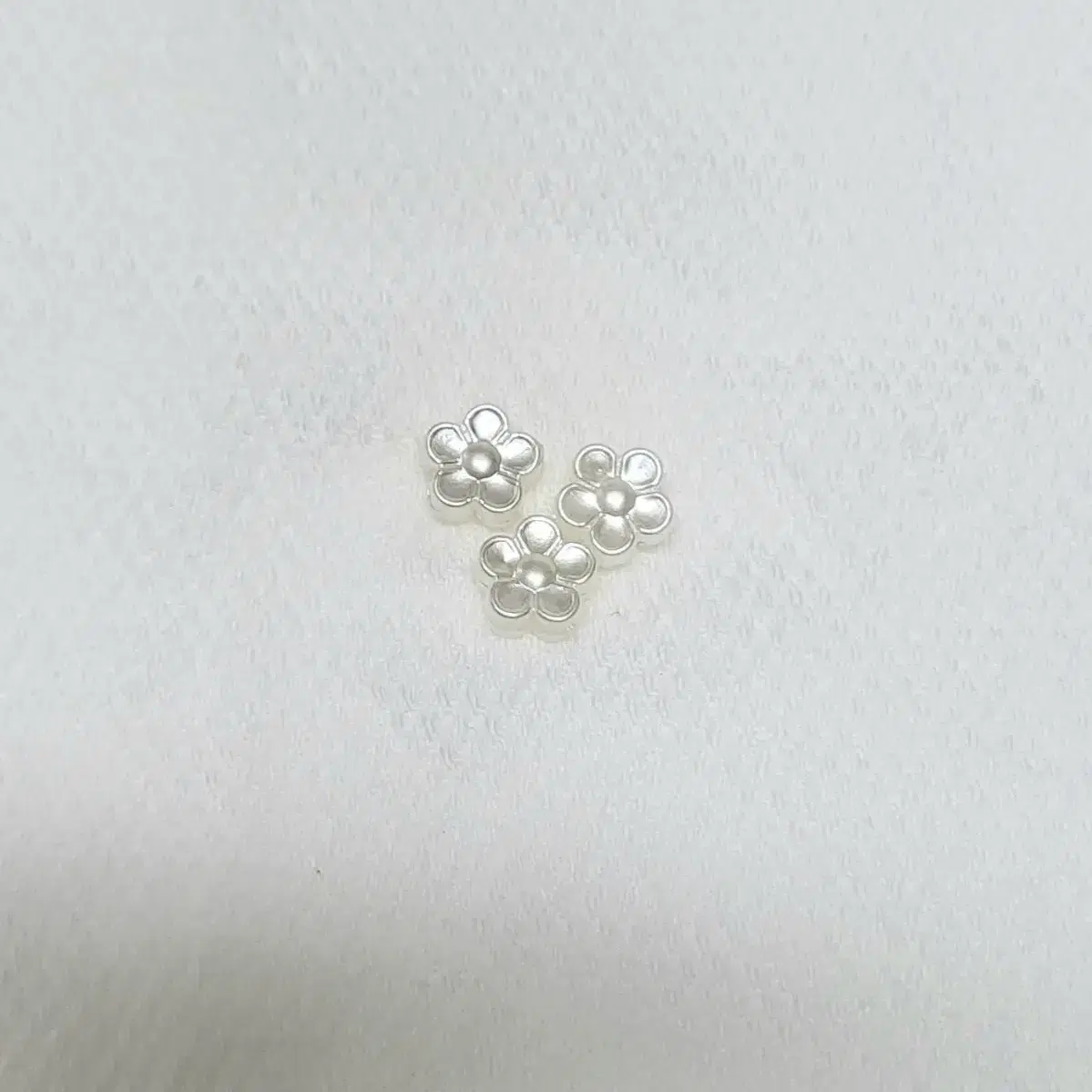 진주 작은 꽃 8mm 비즈 키링 부자재