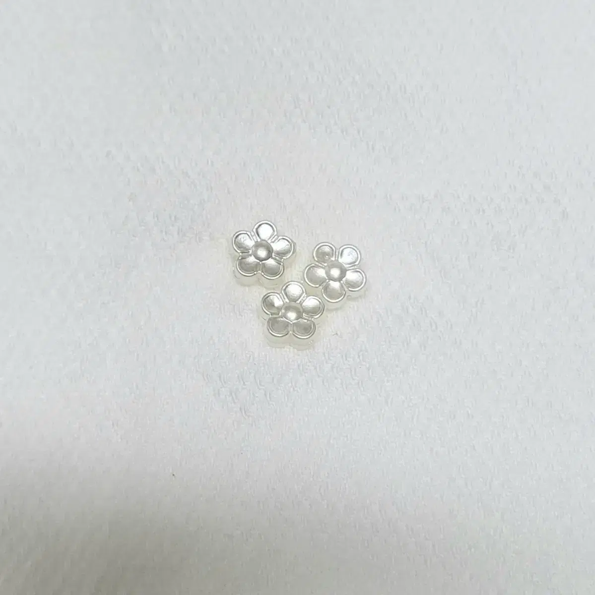 진주 작은 꽃 8mm 비즈 키링 부자재