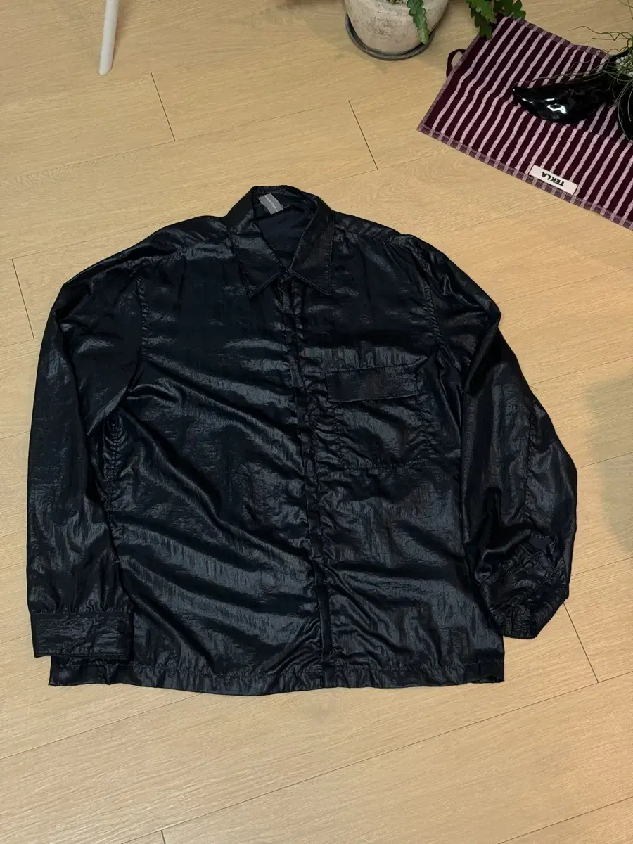 [L] Language Effect Nylon BD Shirt Black