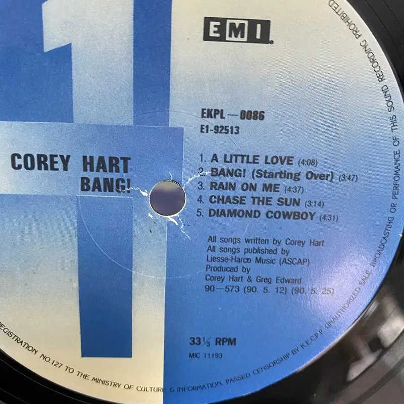 COREY HART LP / C1904