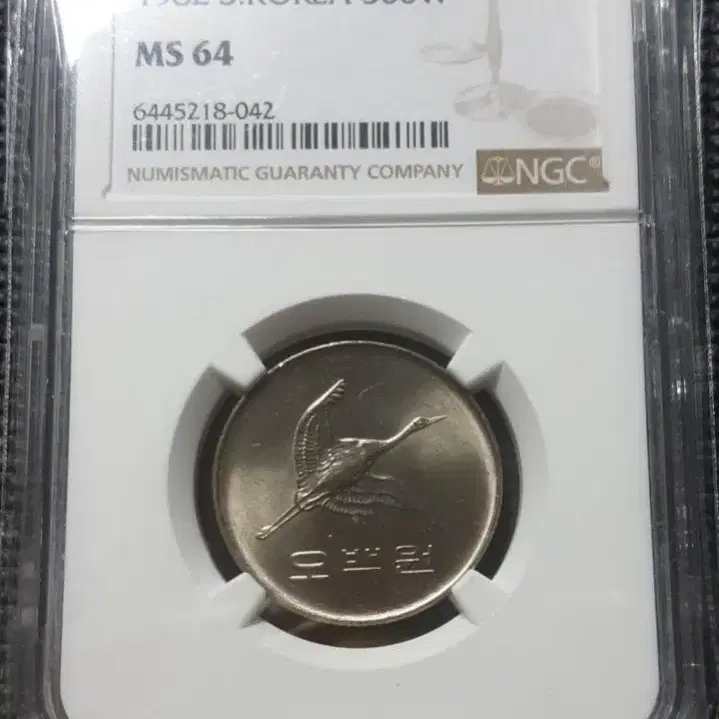 1982년 500원 ngc 64등급주화.한국은행 동전 주화 화폐