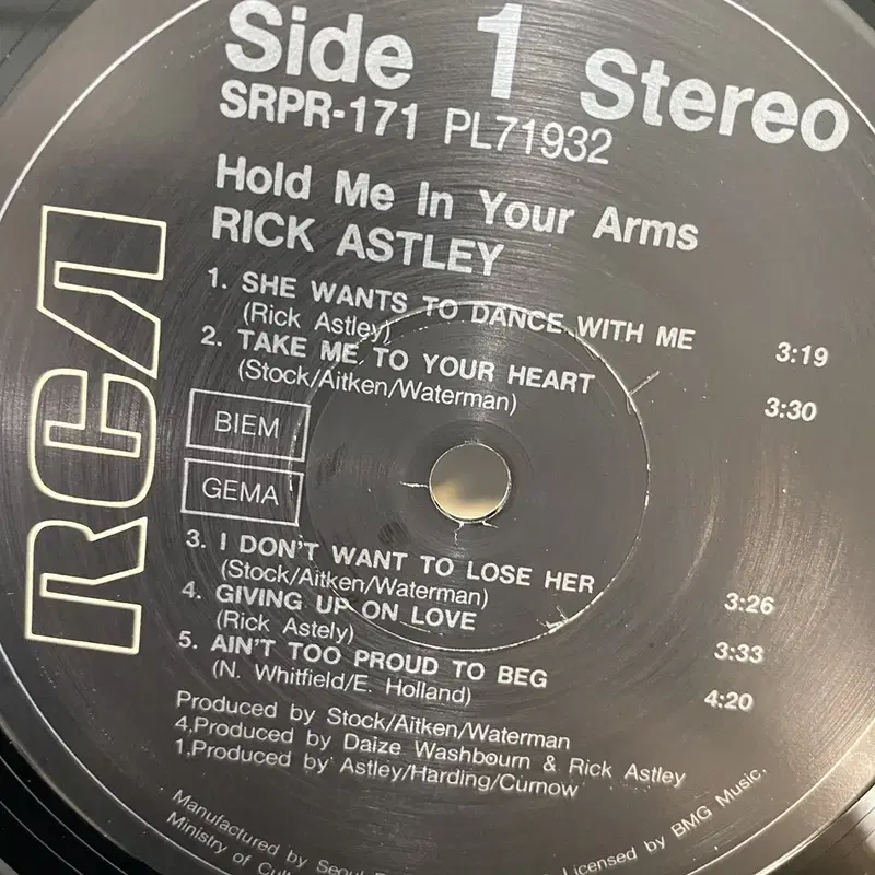 RICK ASTLEY LP / C2004