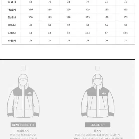 노스페이스 고어텍스 바람막이 미개봉 새상품