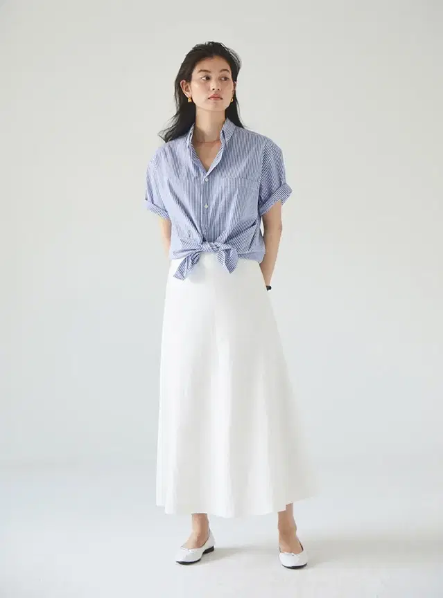 [새상품] 얼바닉30 cine linen skirt S사이즈