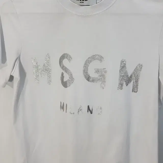 MSGM 반팔티 엠에스지엠 브러쉬드로고 티셔츠 화이트 xs