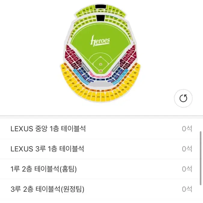 8/29(목) 삼성라이온즈 vs 키움 3루버건디 111블럭 2연석 양도