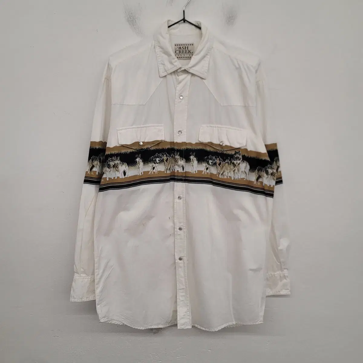 [100/L] ASH CREEK Western Pattern Shirt