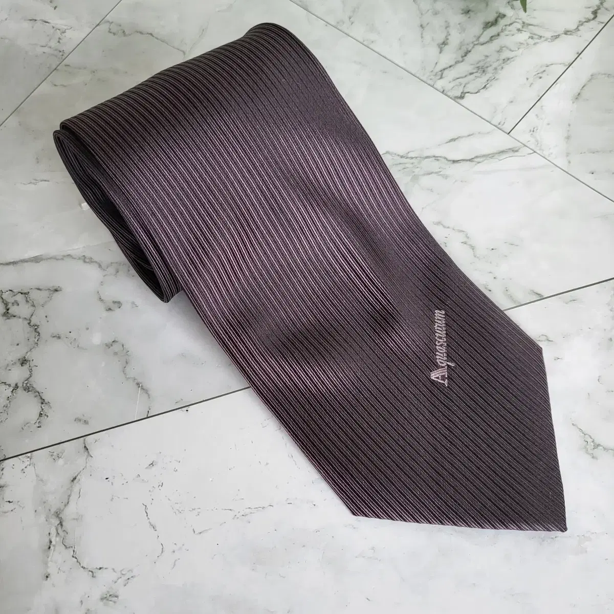 Aquascutum Genuine Luxury Necktie 9.4cm A+ Grade A15332