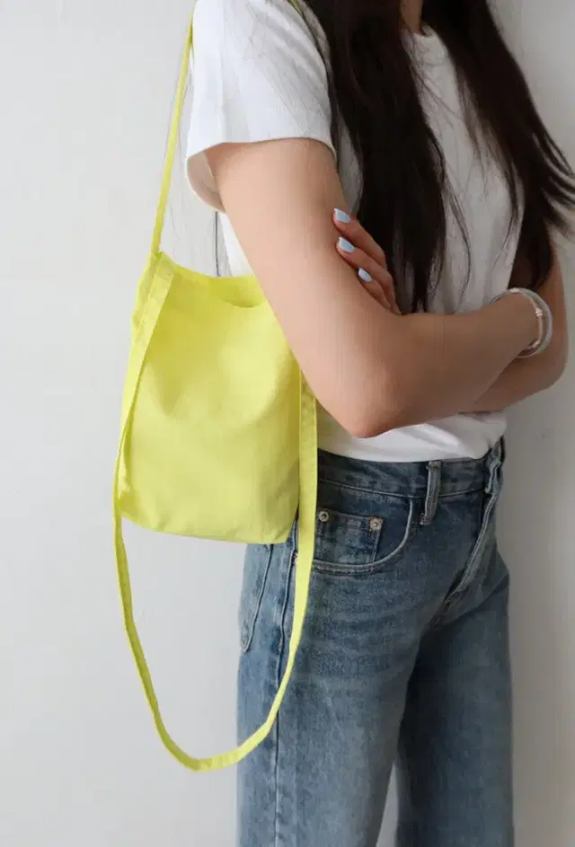 더버터크림 프로제 tiny 2way bag yellow