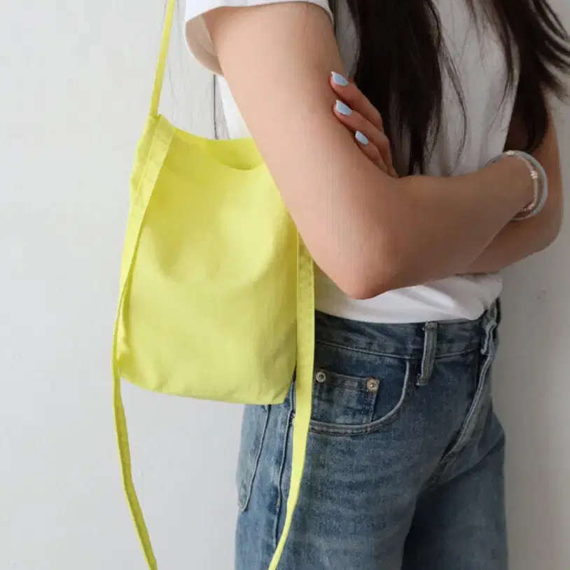 더버터크림 프로제 tiny 2way bag yellow