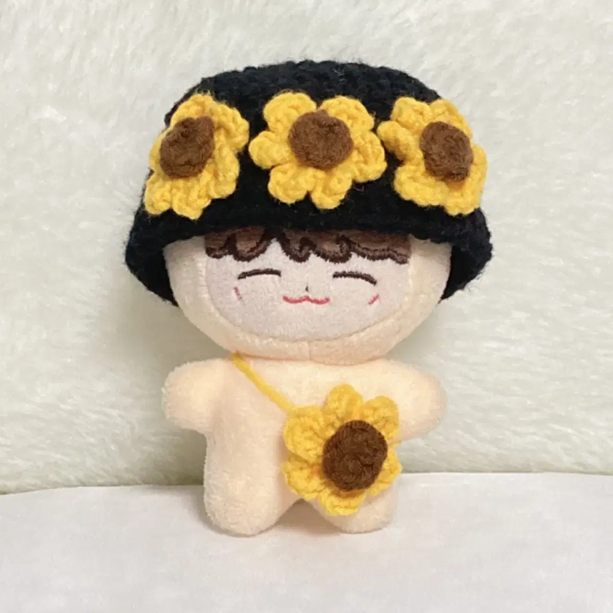 10 cm doll knitting clothes sunflower set