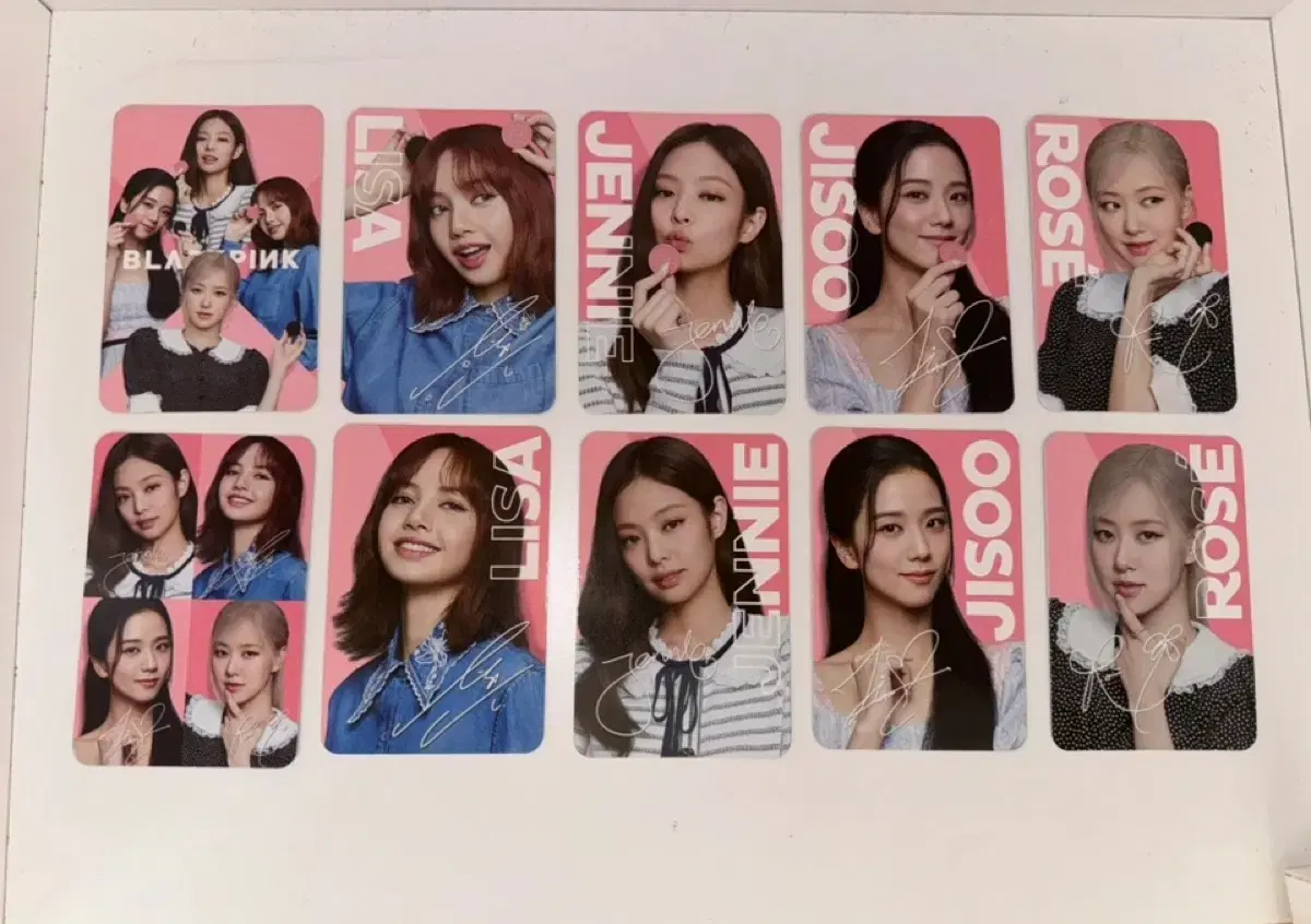 Black Pink x Oreo Collaboration Limited photocard 10 pieces