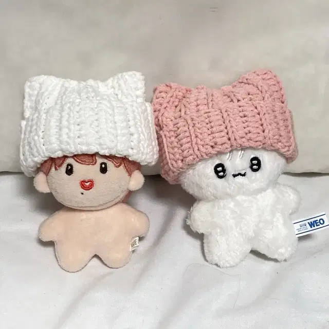 10cm 인형 뜨개옷 고양이 비니