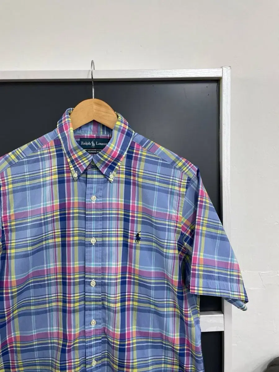 [L] Polo Vintage Plaid Shirt