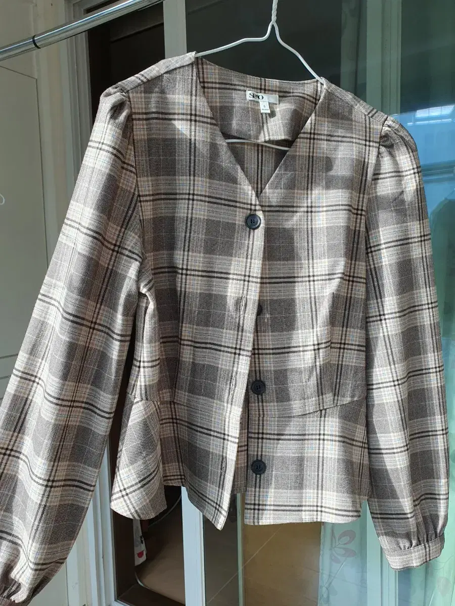 Women's Spaghetti Strap Plaid V-neck Long Sleeve Shirt New