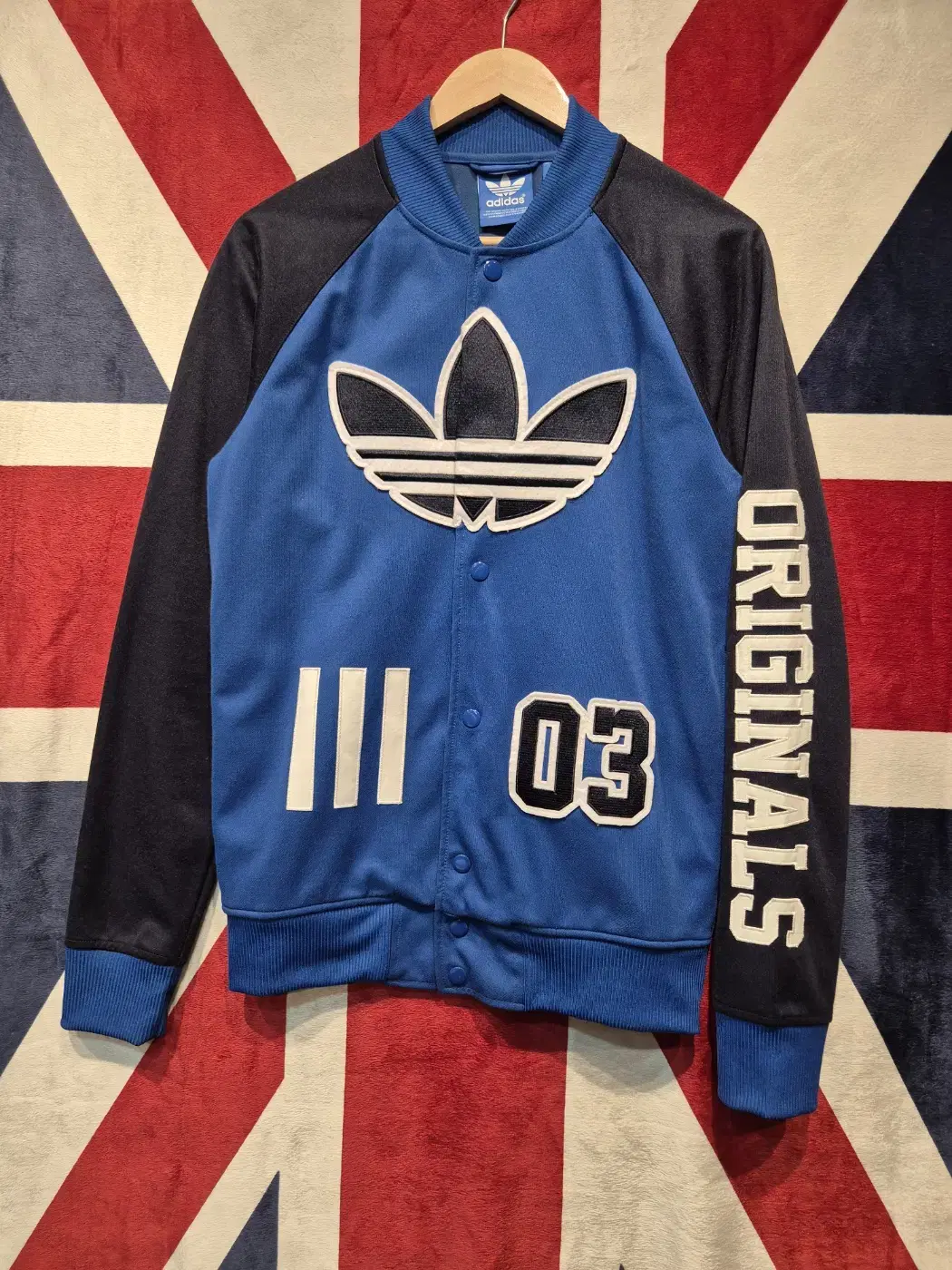 [S] adidas LOGO Track Top Jacket Blue-Black