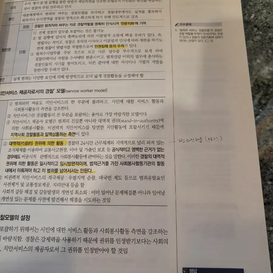 장정훈 경찰학 기본서, 네친구 일괄 판매합니다