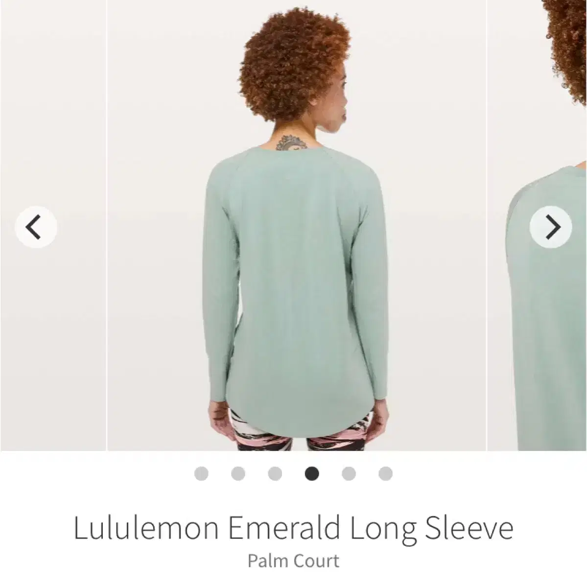 (새상품)룰루레몬 긴팔티셔츠 Emerald Long Sleeve