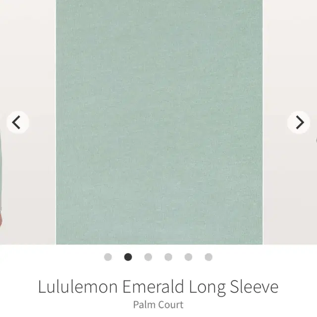 (새상품)룰루레몬 긴팔티셔츠 Emerald Long Sleeve