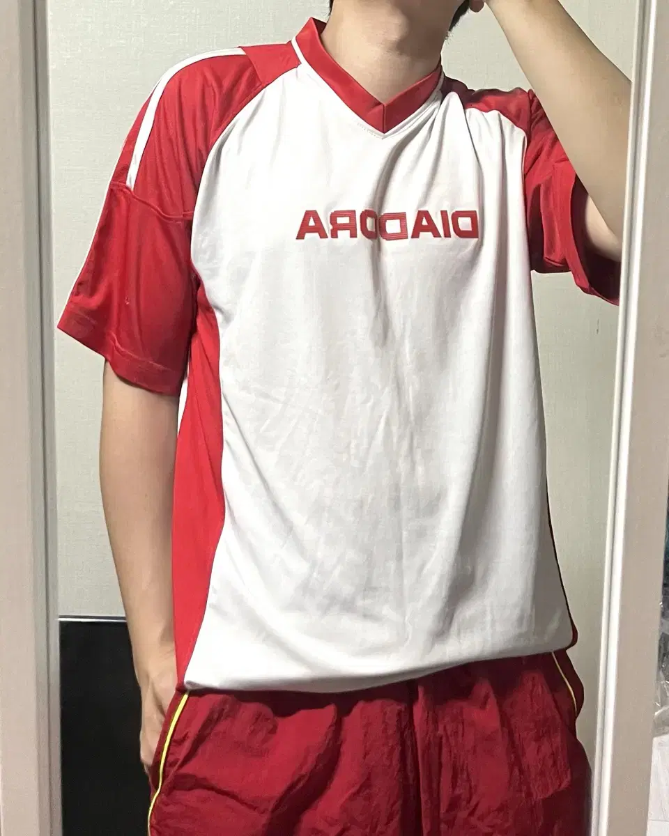 Diadora Red Logo Sport Short Sleeve