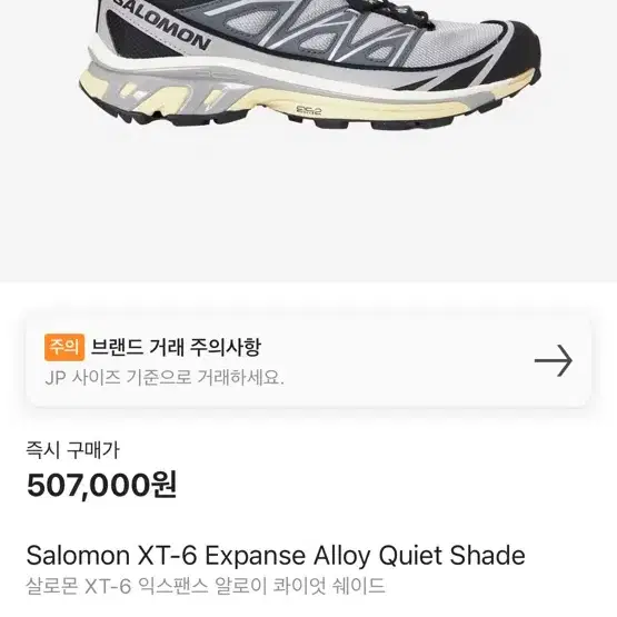 살로몬 xt-6 280 퀵레이서 착용