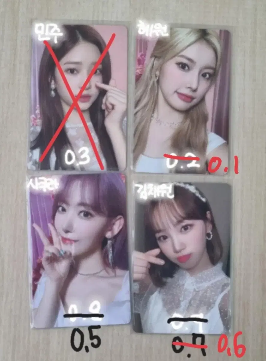 iz*one minjoo hyewon miyawaki sakura kim chaewon photocard Sell