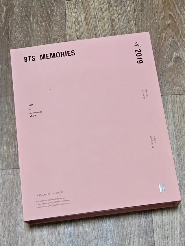 BTS 방탄소년단 2019년 메모리즈 DVD