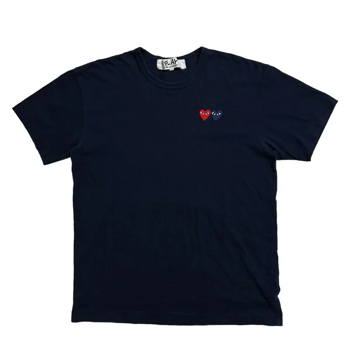 Comme des Garçons Song Double Waffen Navy Short Sleeve (XL)