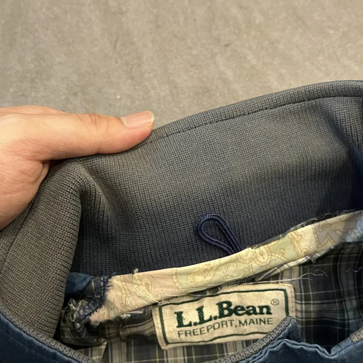 LLbean 엘엘빈 블루 바라쿠다 코튼 자켓